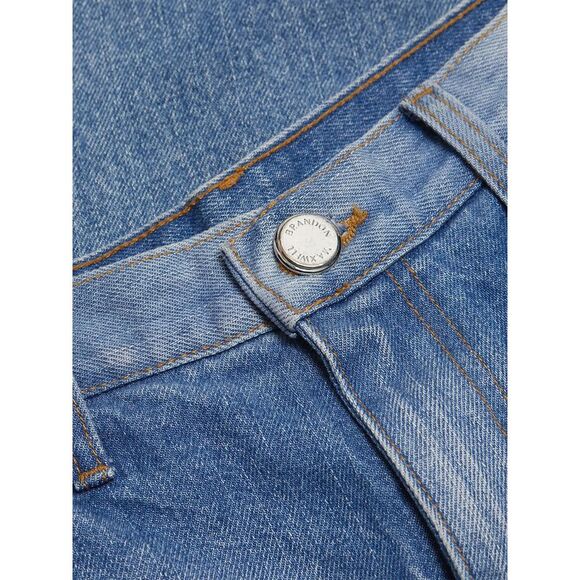 Brandon Maxwell Womens Wyatt Two Toned Denim Jeans 27 Indigo/Vintage Blue - NWT - Picture 6 of 7